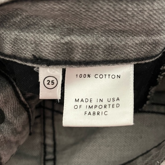 GRLFRND The Karolina High Rise Distressed Ripped Jeans in Lead Size 25 - Picture 9 of 12